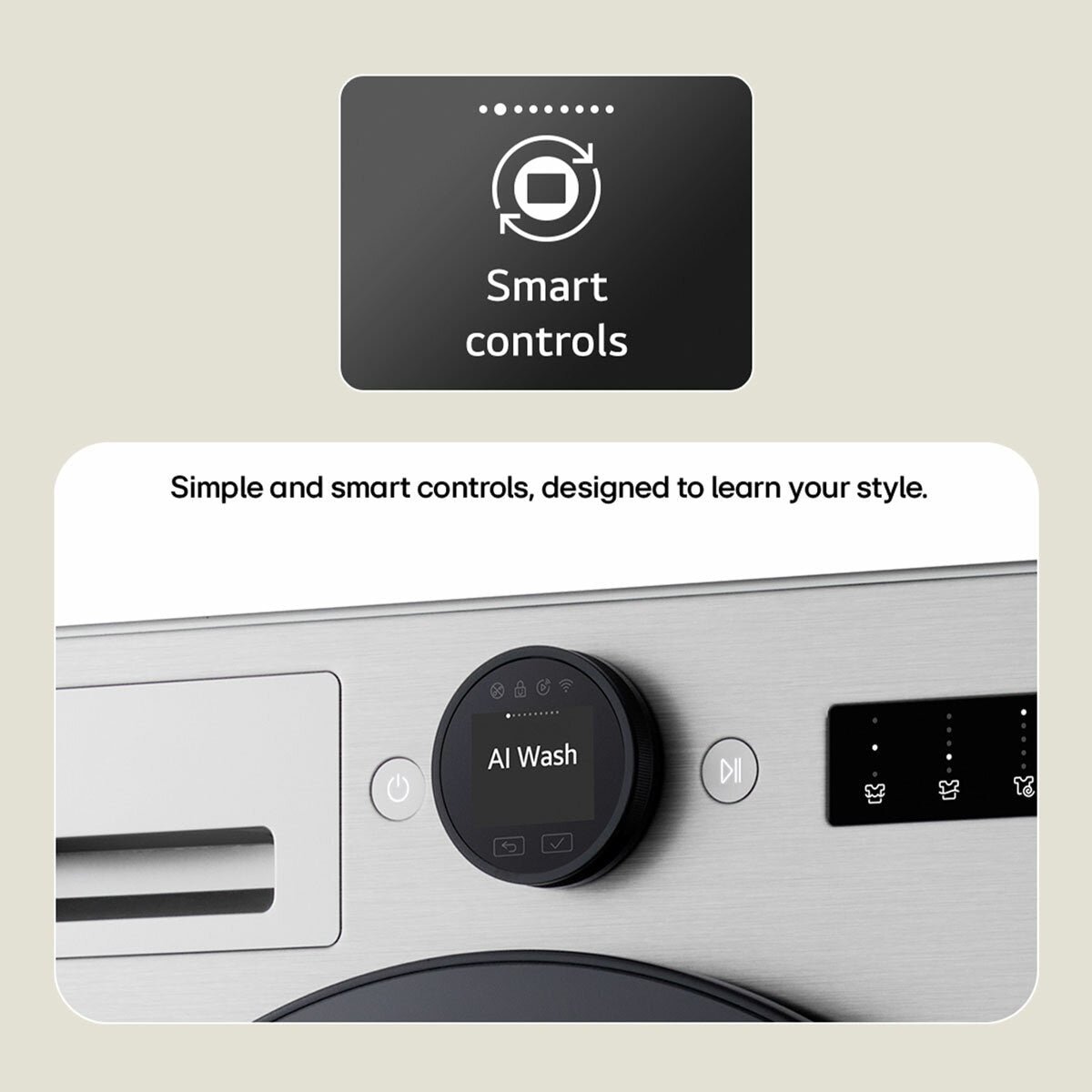 LG W4X7016TWB, 11kg/6kg Washer Dryer, E Rated in White - Image 6