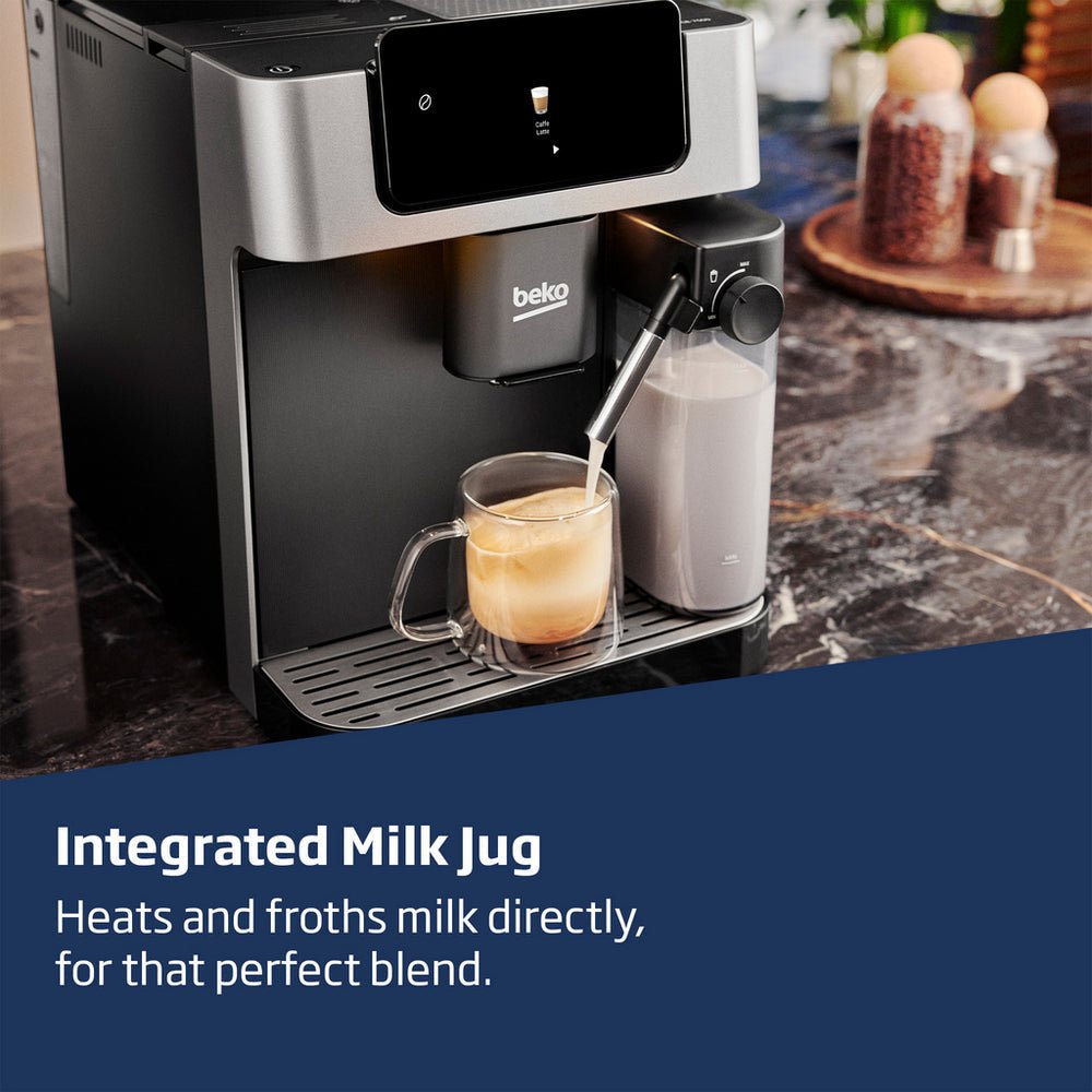 Beko CEG7304X CaffeExperto Fully Automatic 2L Bean To Cup Coffee Machine with Integrated Milk Jug Silver - Image 5
