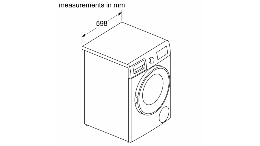 Bosch WNA134U8GB 8kg 5kg 1400 Spin Washer Dryer White - Image 8