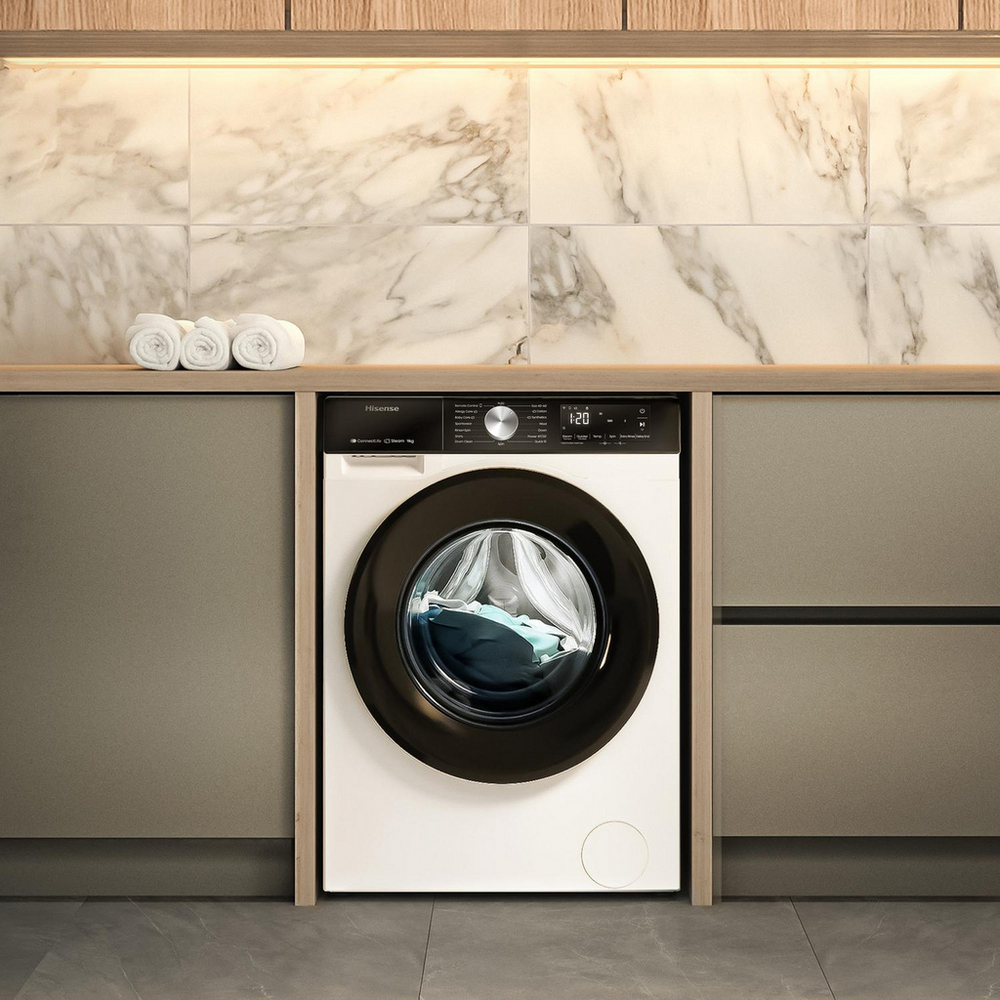 Hisense 3S Series WF3S9043BW3 9kg 1400 Spin WiFi-enabled Freestanding Washing Machine White - Image 10