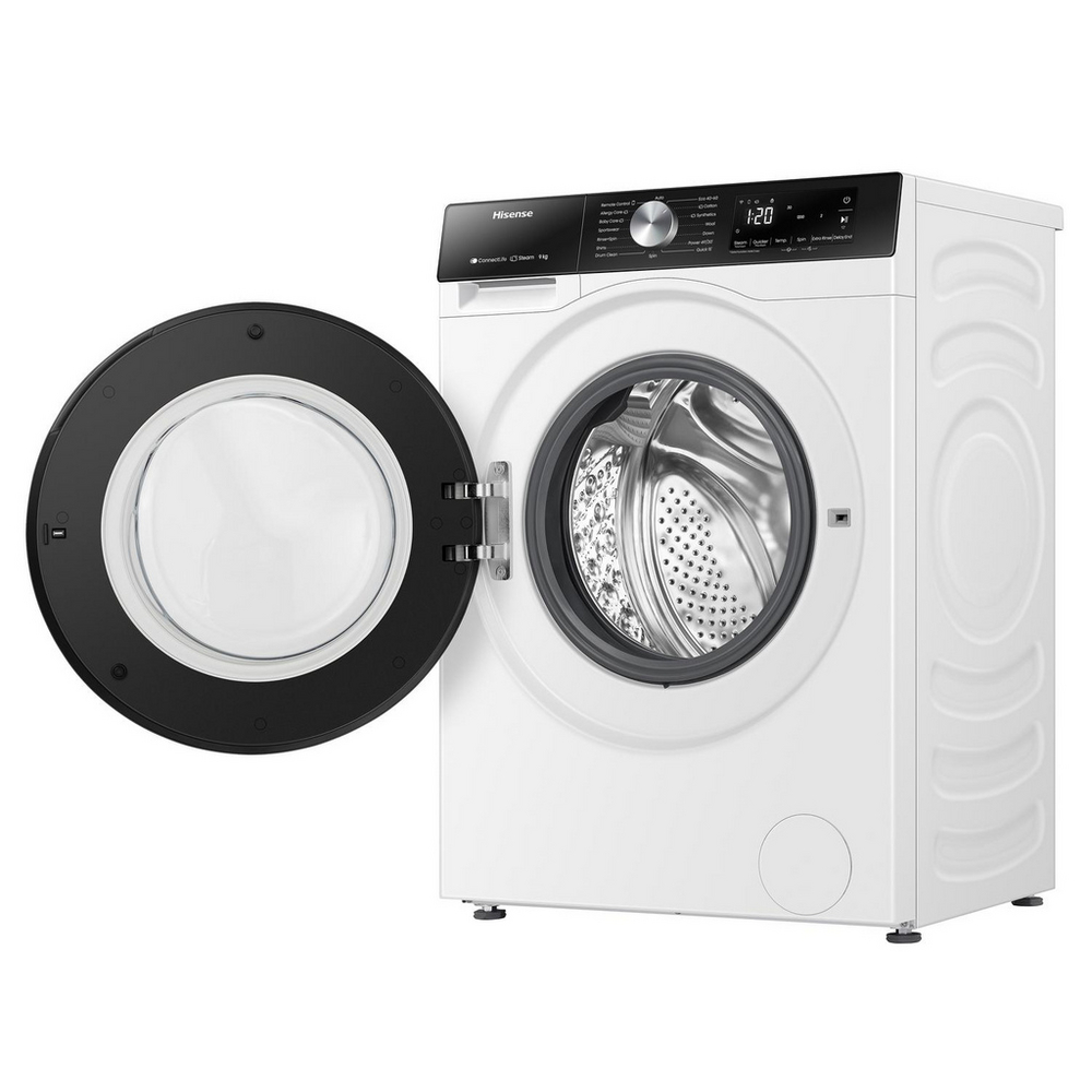 Hisense 3S Series WF3S9043BW3 9kg 1400 Spin WiFi-enabled Freestanding Washing Machine White - Image 8