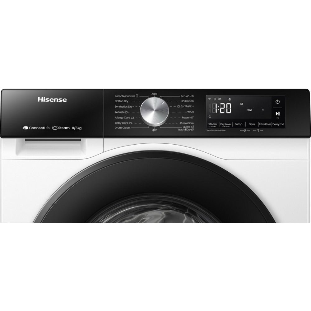 Hisense WD3S8043BW3 3S Series 8+5kg 1400 Spin WiFi-enabled Washer Dryer White - Image 10