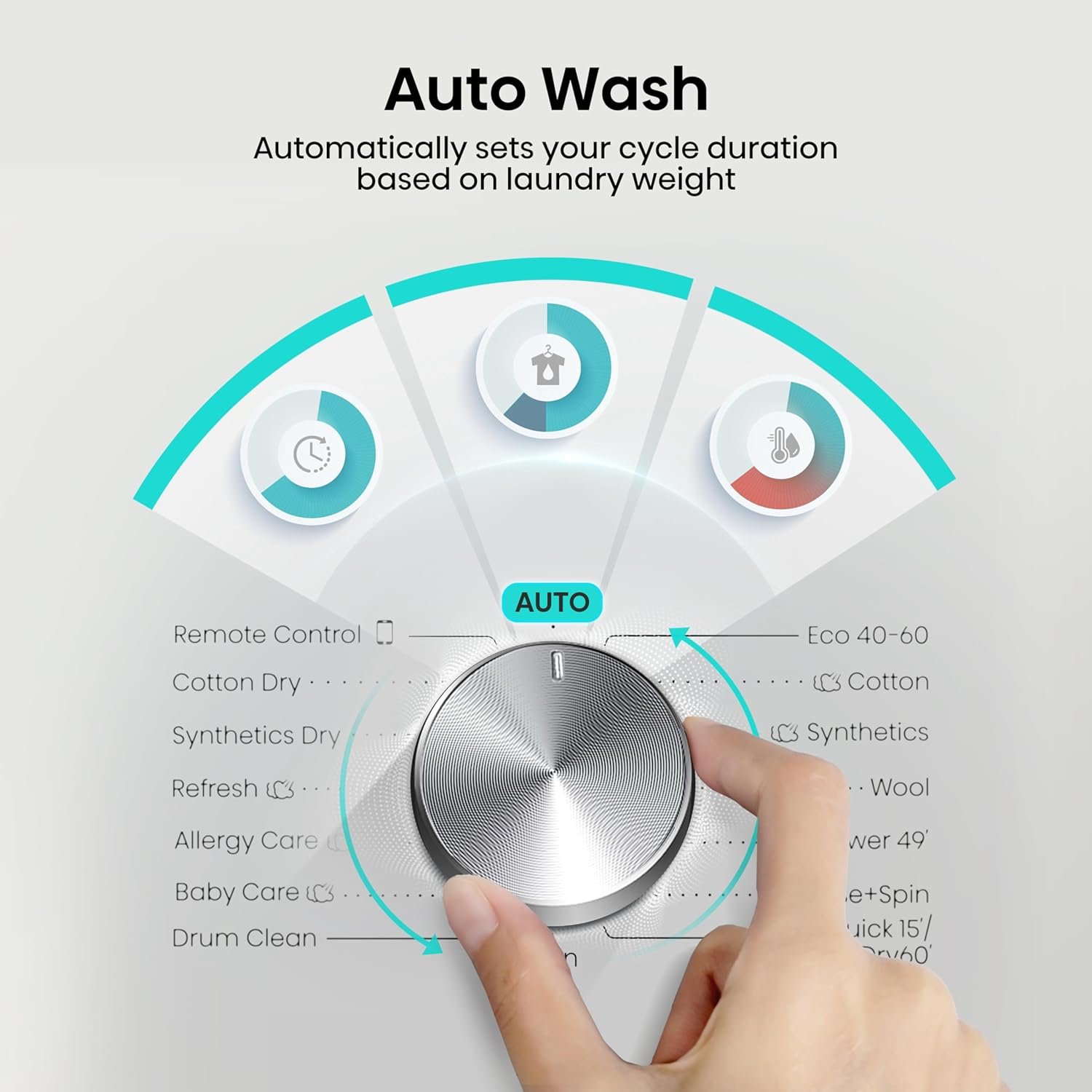 Hisense WD3S8043BW3 3S Series 8+5kg 1400 Spin WiFi-enabled Washer Dryer White - Image 11