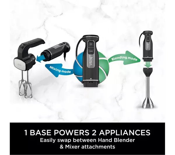 Ninja CI090UK Foodi 2-in-1 Hand Blender & Mixer Black - Image 2
