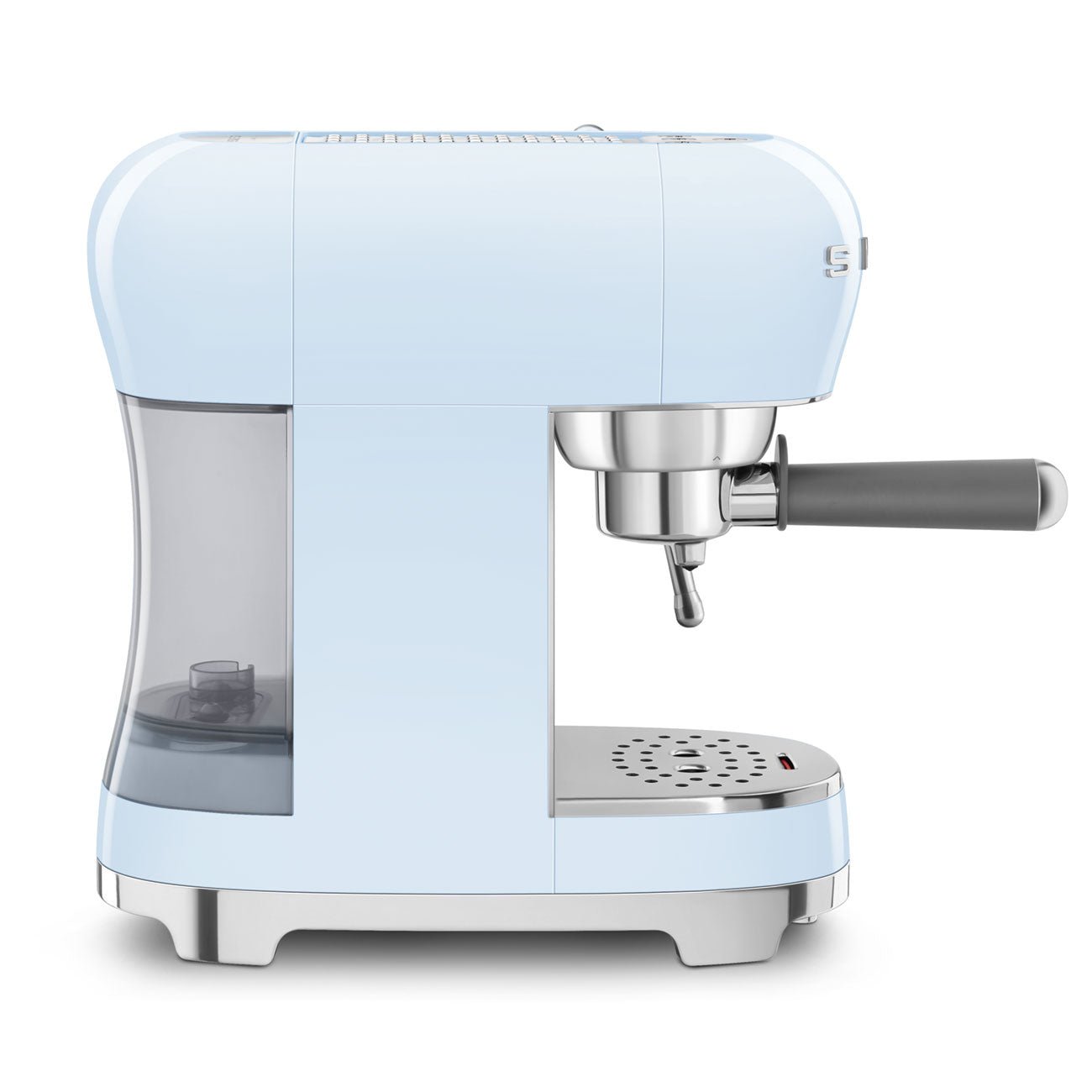 Smeg ECF02PBUK 50s Retro Style Espresso Coffee Machine with Steam Wand Pastel Blue - Image 4